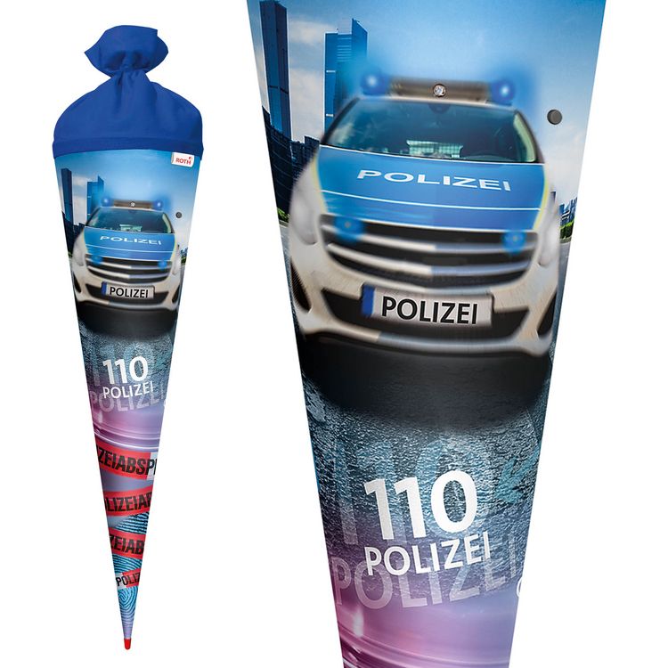 Produktbild: Motivschult&uuml;te 70cm, Polizei 110, Effekt
