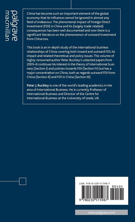 Produktbild: Foreign Direct Investment, China and the World Economy