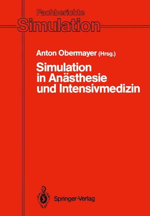 Produktbild: Simulation in An&auml;sthesie und Intensivmedizin