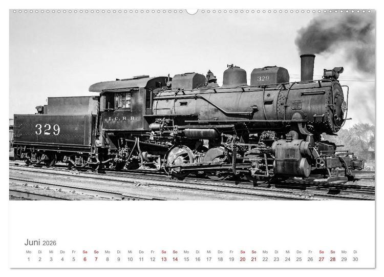 Produktbild: US-Dampflokomotiven (Wandkalender 2026 DIN A2 quer), CALVENDO Monatskalender