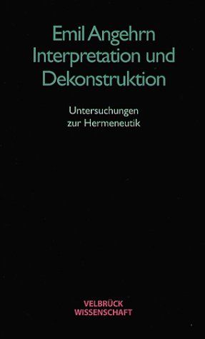 Produktbild: Interpretation und Dekonstruktion