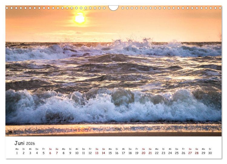 Produktbild: D&uuml;nen und Meer Nordseemomente (Wandkalender 2026 DIN A3 quer), CALVENDO Monatskalender