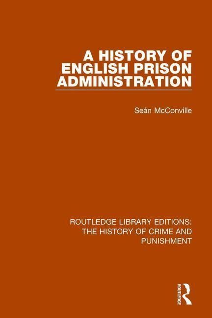 Produktbild: A History of English Prison Administration