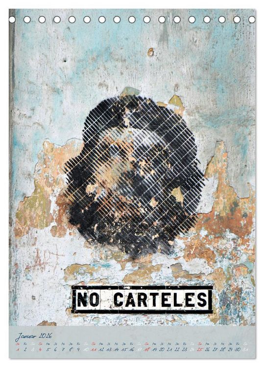 Produktbild: CUBAN GRAFITTI (Tischkalender 2026 DIN A5 hoch), CALVENDO Monatskalender