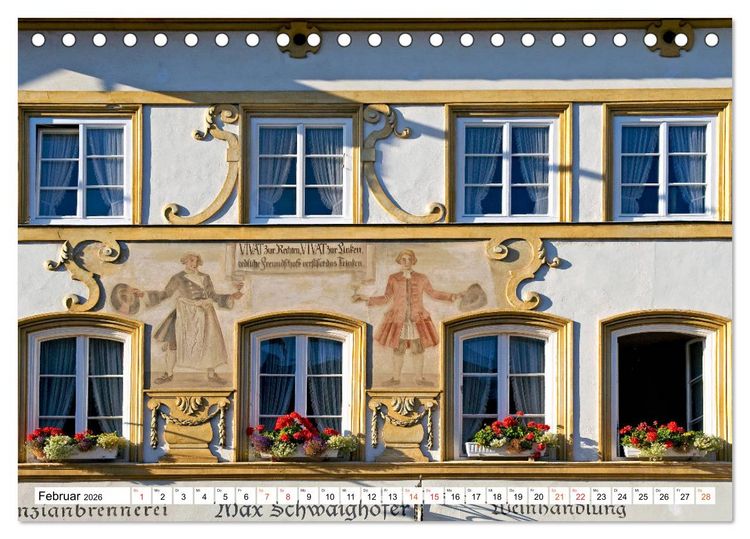 Produktbild: Oberbayerische L&uuml;ftlmalerei (Tischkalender 2026 DIN A5 quer), CALVENDO Monatskalender