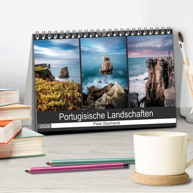 Produktbild: Portugisische Landschaften (Tischkalender 2026 DIN A5 quer), CALVENDO Monatskalender