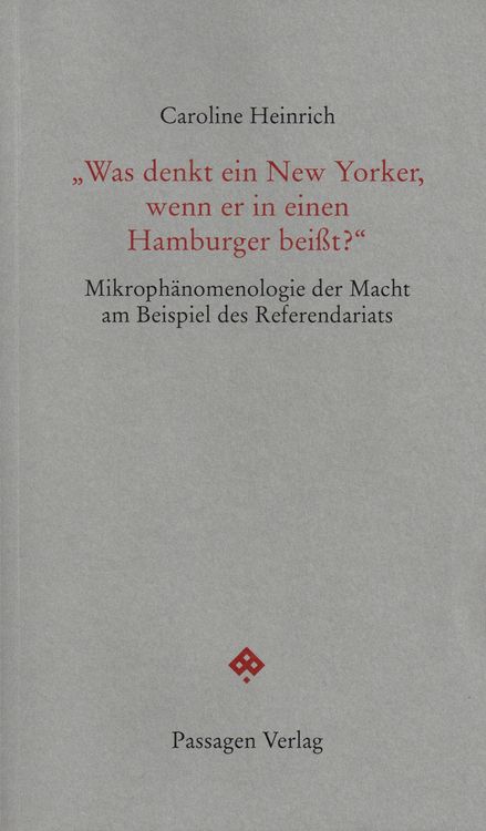 Produktbild: "Was denkt ein New Yorker, wenn er in einen Hamburger bei&szlig;t?"