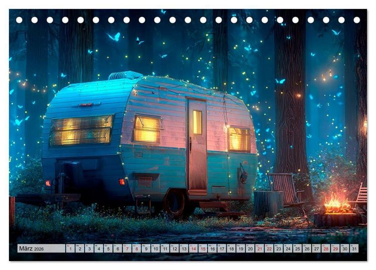 Produktbild: Caravanesque (Tischkalender 2026 DIN A5 quer), CALVENDO Monatskalender