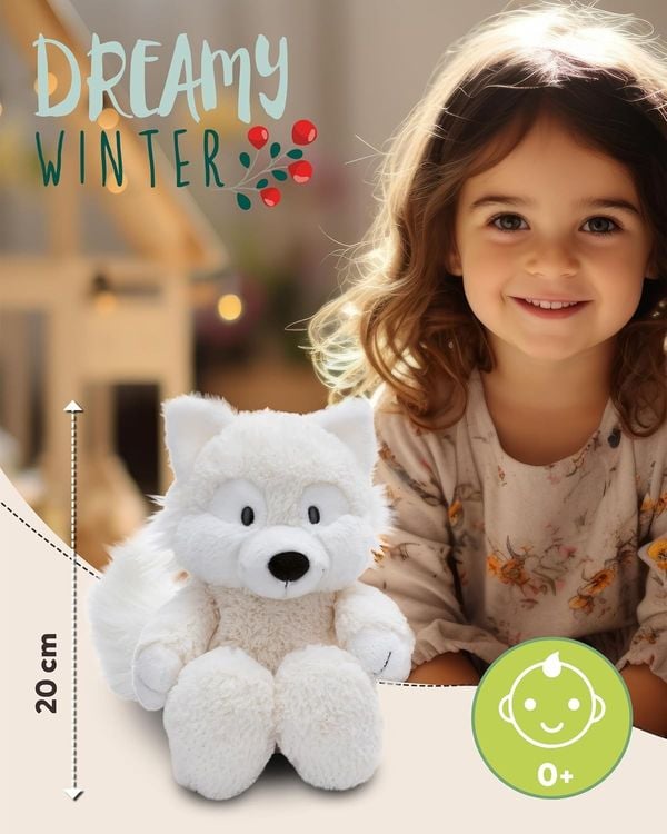 NICI - Kuscheltier Polarfuchs Vanja 20cm schlenkernd GREEN