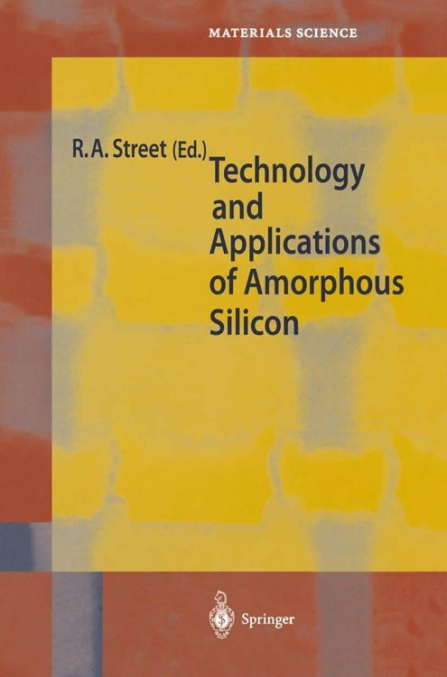 Produktbild: Technology and Applications of Amorphous Silicon