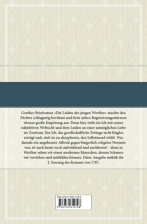 Johann Wolfgang von Goethe, Die Leiden des jungen Werther