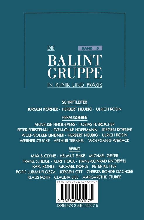 Produktbild: Die Balint-Gruppe in Klinik und Praxis