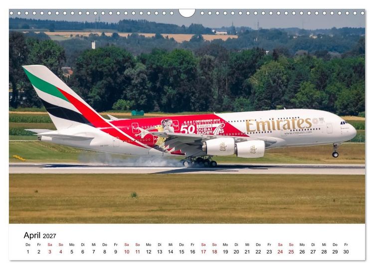 Produktbild: Flugzeuge von Airbus 2027 (Wandkalender 2027 DIN A3 quer), CALVENDO Monatskalender