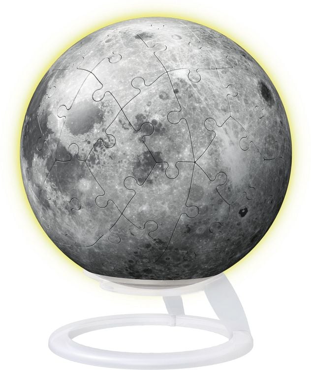 Produktbild: 3D Puzzle-Ball Der Mond - Glow-in-the-Dark