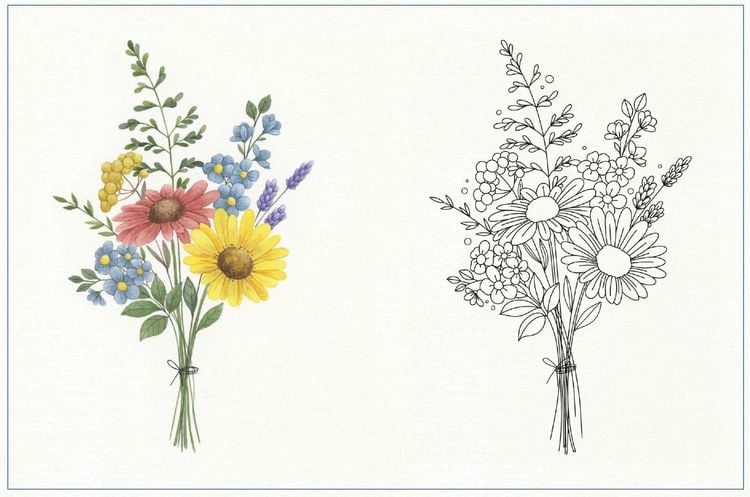 Produktbild: Aquarell Motive. Vorlagenmappe