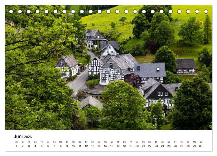 Produktbild: Westfeld-Ohlenbach - Wir feiern 50 Jahre Bundesgolddorf (Tischkalender 2026 DIN A5 quer), CALVENDO Monatskalender