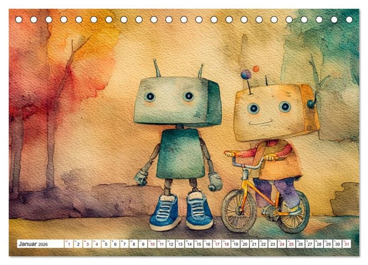 Produktbild: Leevi - Ein Freund zum Tr&auml;umen und Staunen (Tischkalender 2026 DIN A5 quer), CALVENDO Monatskalender
