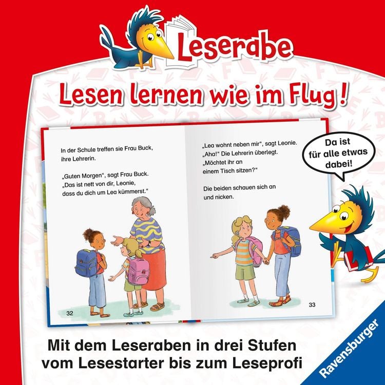 Produktbild: Leserabe 1. Lesestufe - Lea, die Neue in der Klasse