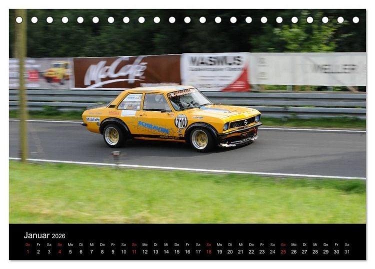 Produktbild: Bergrennen im Opel (Tischkalender 2026 DIN A5 quer), CALVENDO Monatskalender