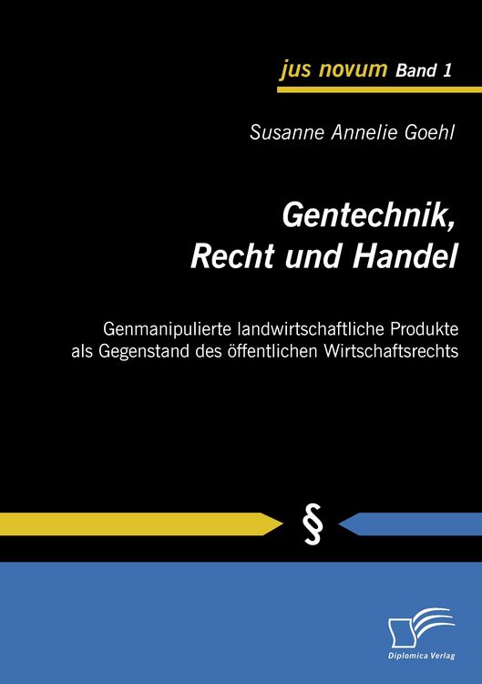 Produktbild: Gentechnik, Recht und Handel
