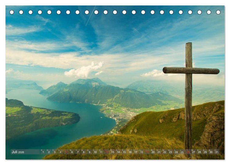 Produktbild: Der Zauber der Schweizer Berge (Tischkalender 2026 DIN A5 quer), CALVENDO Monatskalender