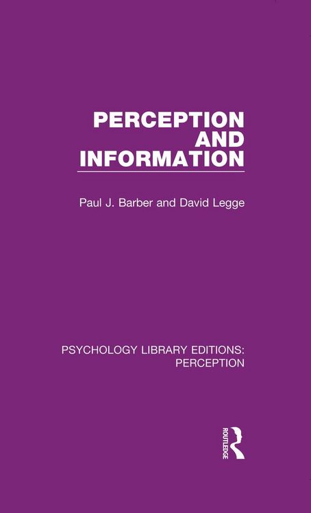 Produktbild: Perception and Information