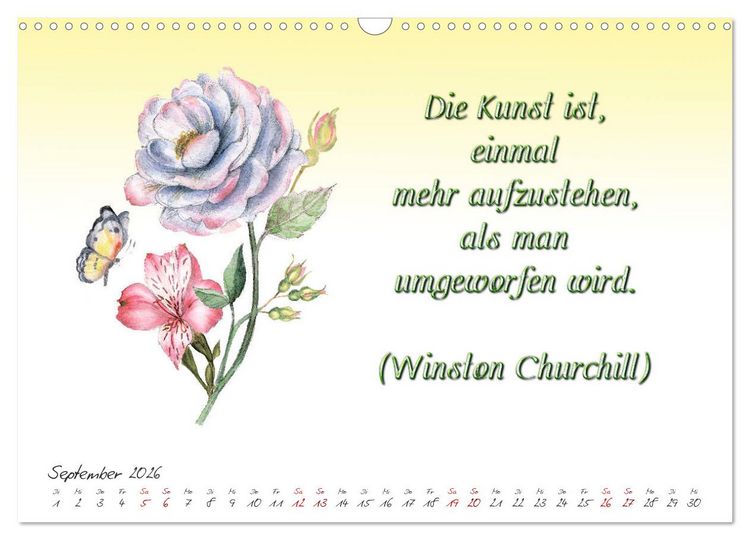 Produktbild: 12 unterhaltsame Zitate f&uuml;r ein sch&ouml;nes Jahr (Wandkalender 2026 DIN A3 quer), CALVENDO Monatskalender