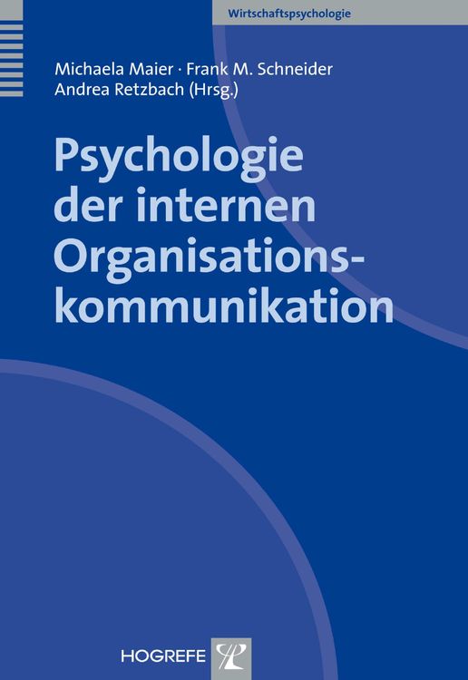 Produktbild: Psychologie der internen Organisationskommunikation