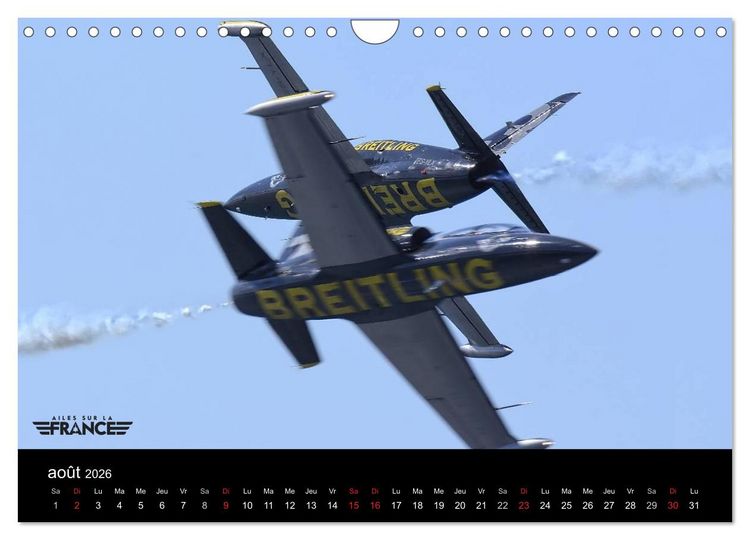 Produktbild: Ailes sur la France (Calendrier mural 2026 DIN A4 vertical), CALVENDO calendrier mensuel