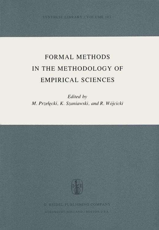 Produktbild: Formal Methods in the Methodology of Empirical Sciences