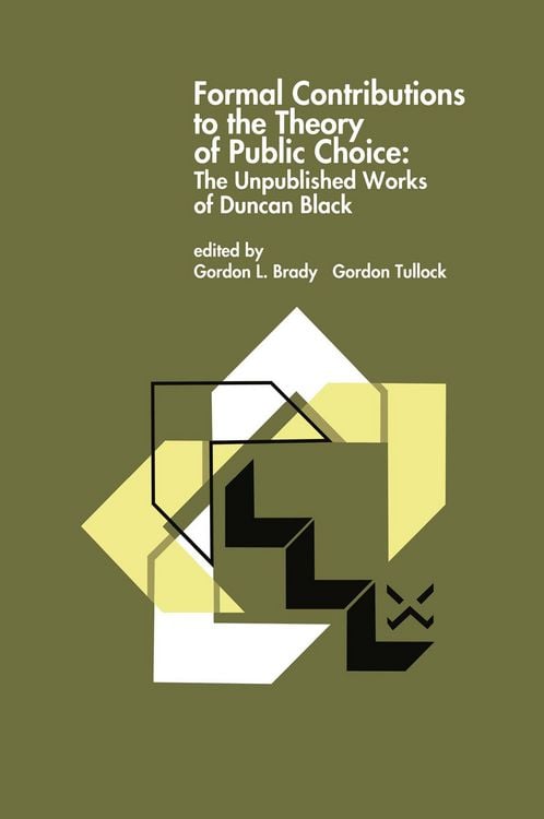 Produktbild: Formal Contributions to the Theory of Public Choice