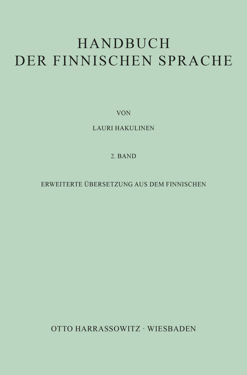Produktbild: Handbuch der finnischen Sprache