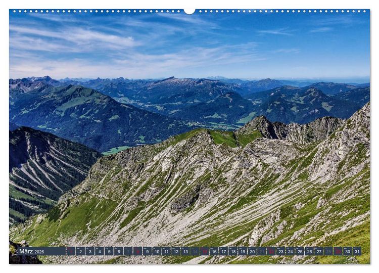 Produktbild: Allg&auml;uer Bergidyll (Wandkalender 2026 DIN A2 quer), CALVENDO Monatskalender
