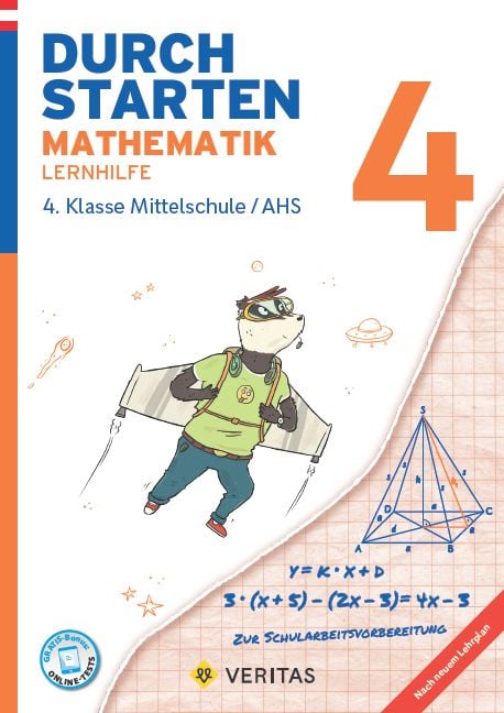 Produktbild: Durchstarten Mathematik 4. Klasse Mittelschule/AHS Lernhilfe