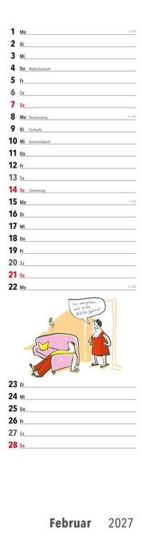 Produktbild: Ruhestand Streifenkalender 2027: Monatskalender f&uuml;r die Wand
