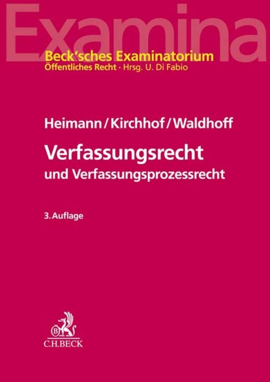 Produktbild: Verfassungsrecht und Verfassungsprozessrecht