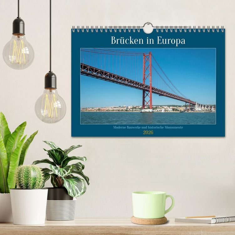 Produktbild: Br&uuml;cken in Europa (Wandkalender 2026 DIN A4 quer), CALVENDO Monatskalender