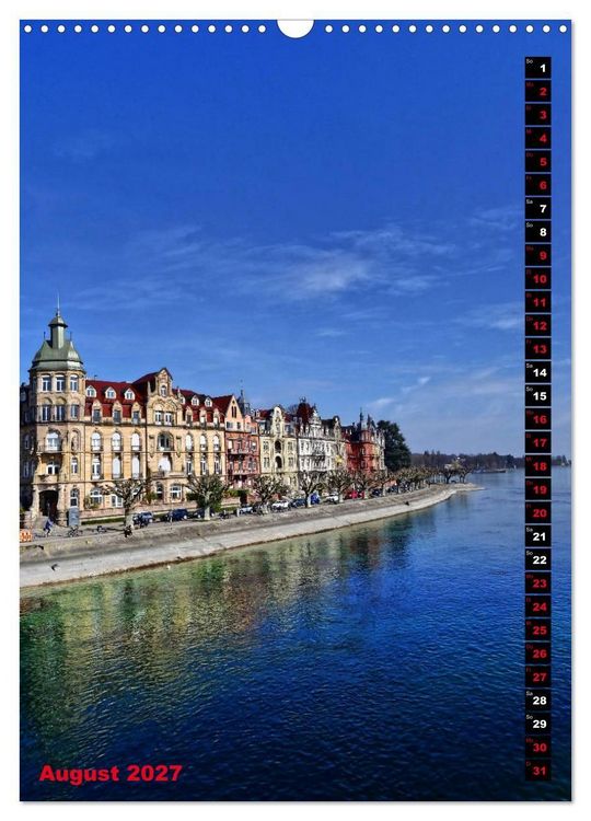 Produktbild: Unterwegs in Konstanz (Wandkalender 2027 DIN A3 hoch), CALVENDO Monatskalender