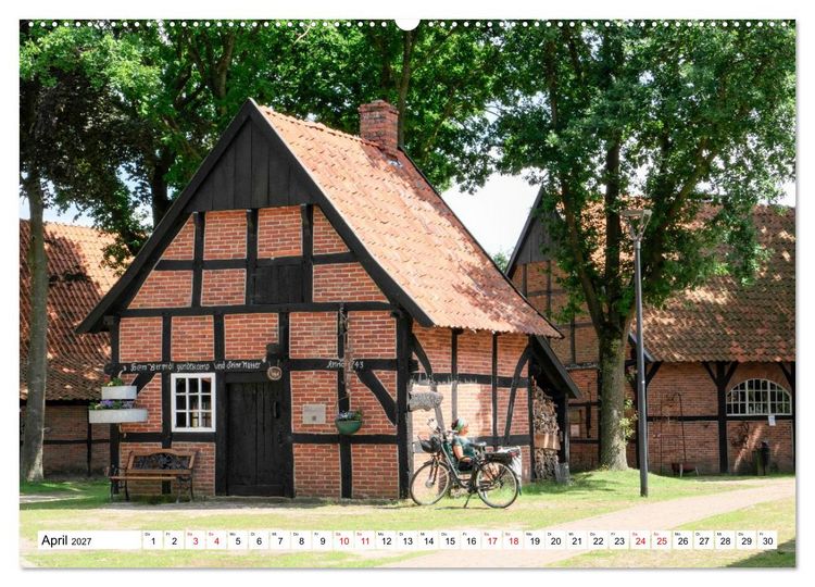 Produktbild: Radland Deutschland - Niedersachsen (hochwertiger Premium Wandkalender 2027 DIN A2 quer), Kunstdruck in Hochglanz