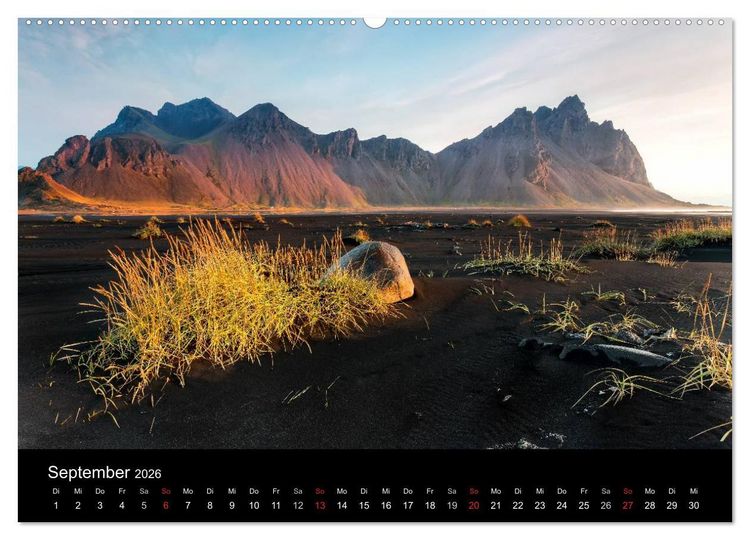Produktbild: Island - einzigartige Landschaften (hochwertiger Premium Wandkalender 2026 DIN A2 quer), Kunstdruck in Hochglanz