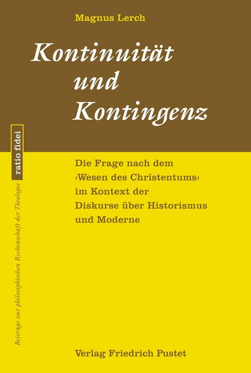 Produktbild: Kontinuit&auml;t und Kontingenz