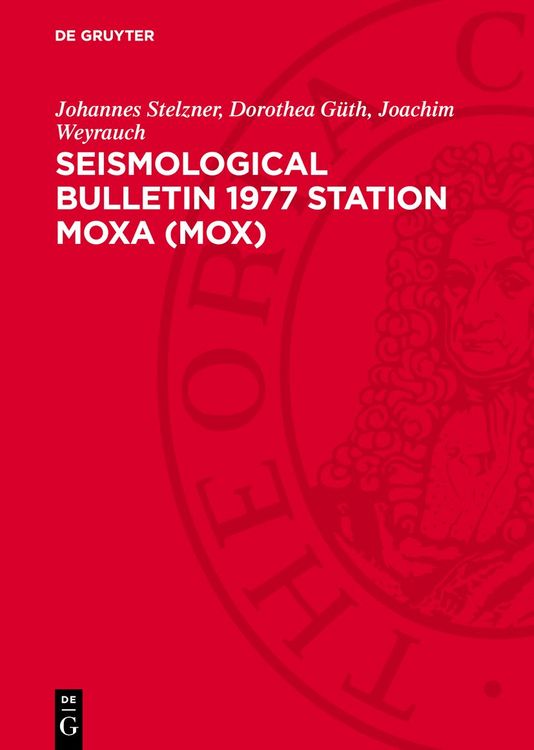 Produktbild: Seismological Bulletin 1977 Station Moxa (MOX)