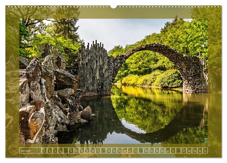 Produktbild: Faszination Spiegelung - in der Natur (hochwertiger Premium Wandkalender 2026 DIN A2 quer), Kunstdruck in Hochglanz