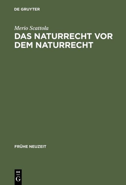 Produktbild: Das Naturrecht vor dem Naturrecht