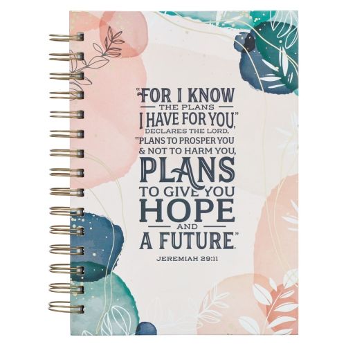 Produktbild: I Know the Plans Muted Watercolor Wirebound Journal