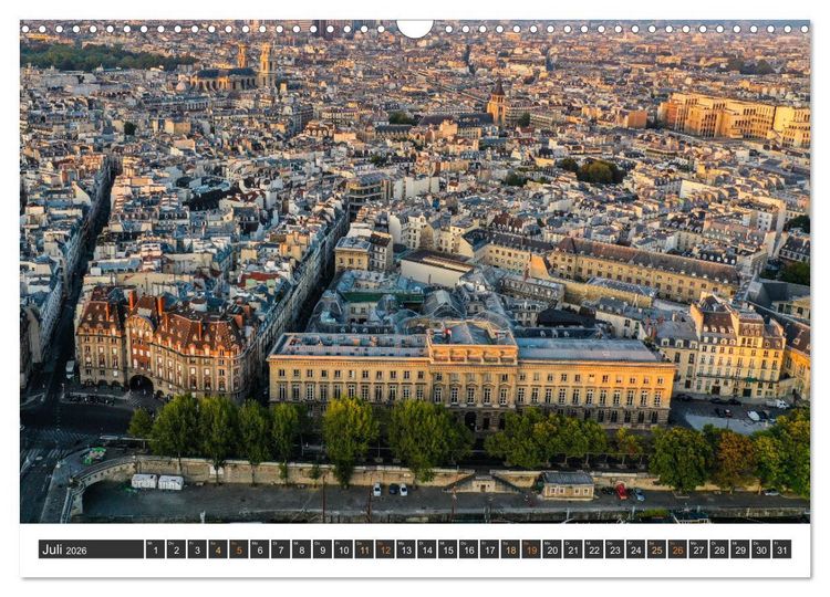 Produktbild: Bonjour Paris (Wandkalender 2026 DIN A3 quer), CALVENDO Monatskalender