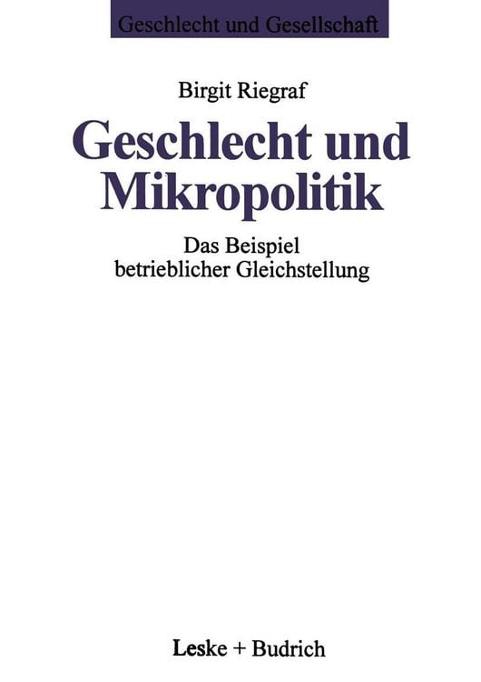 Produktbild: Geschlecht und Mikropolitik