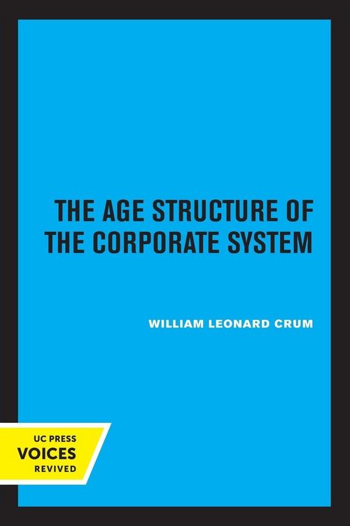 Produktbild: The Age Structure of the Corporate System
