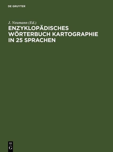 Produktbild: Enzyklop&auml;disches W&ouml;rterbuch Kartographie in 25 Sprachen