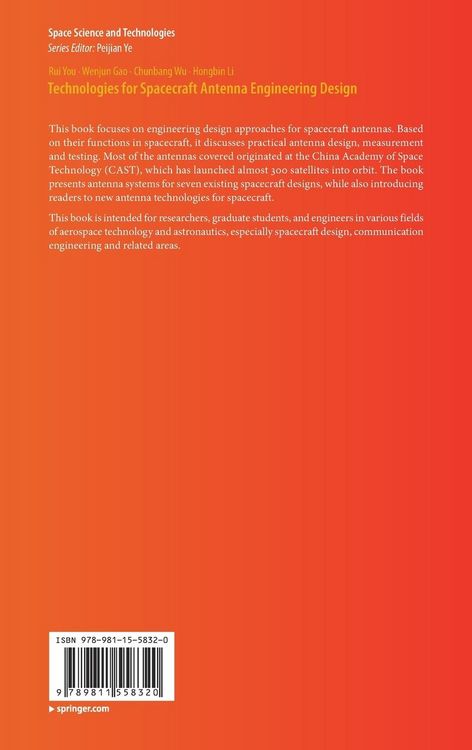 Produktbild: Technologies for Spacecraft Antenna Engineering Design